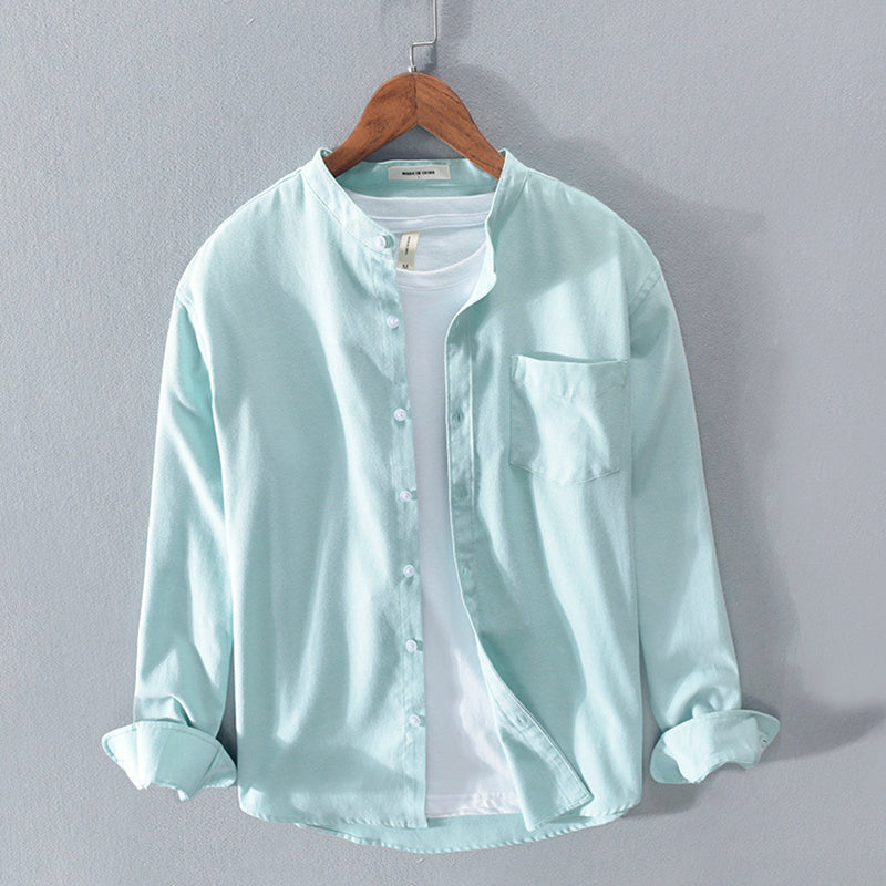 Youth Solid Cotton Shirt - HabiKart