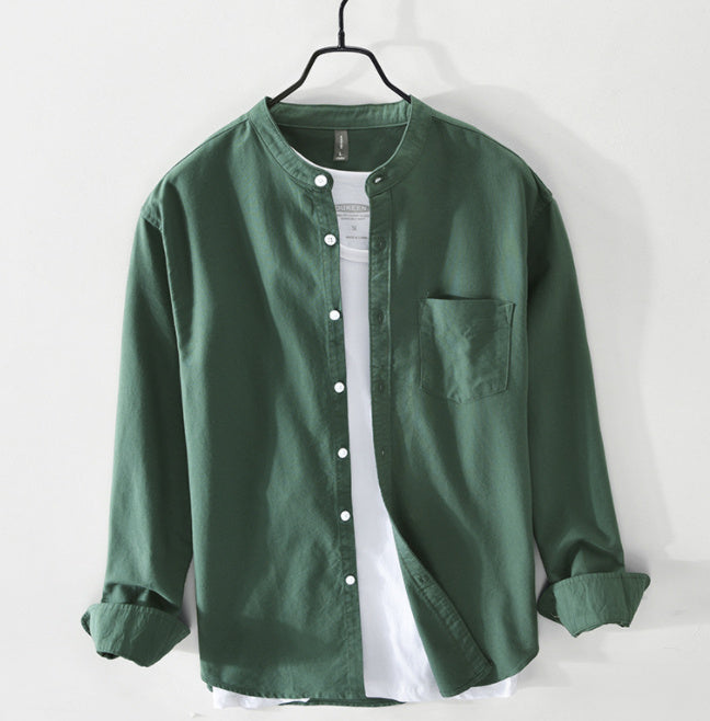 Youth Solid Cotton Shirt - HabiKart