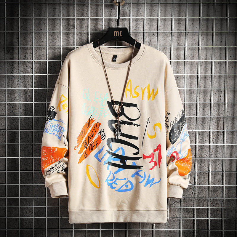 Single Road Men's Oversized Harajuku Hoodie – Trendy Streetwear Style