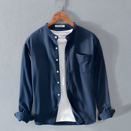 Youth Solid Cotton Shirt - HabiKart